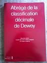Abrege de la classification decimale de dewey